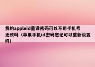 我的appleid重设密码可以不用手机号更改吗（苹果手机id密码忘记可以重新设置吗）