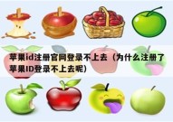 苹果id注册官网登录不上去（为什么注册了苹果ID登录不上去呢）